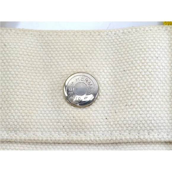 Hermes Yellow and Cream Tote Bag - Picture 7 of 15